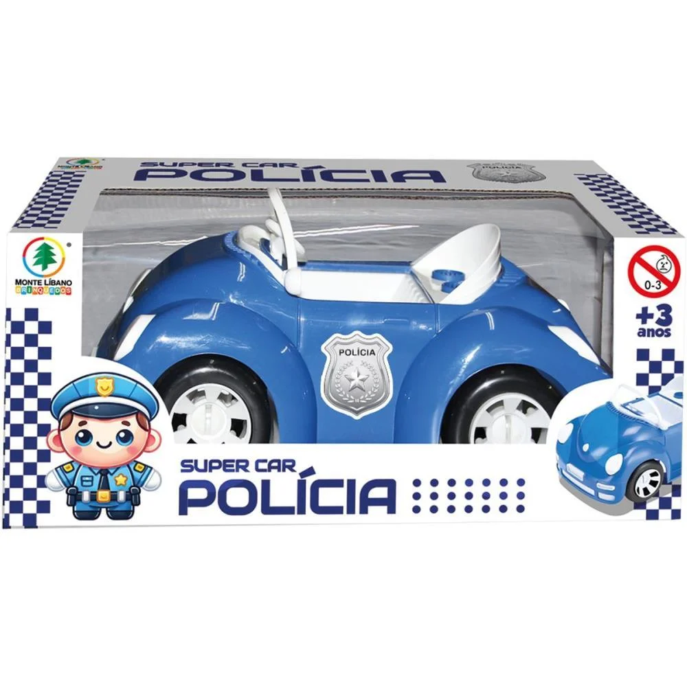 CARRINHO POLICIA SUPER CAR C/BONECO MONTE LIBANO (UNIDADE) - imagem 4