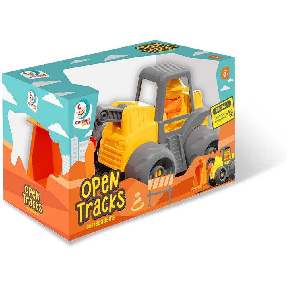 TRATOR CARREGADEIRA C/BONECO CARDOSO TOYS (UNIDADE) - imagem 3