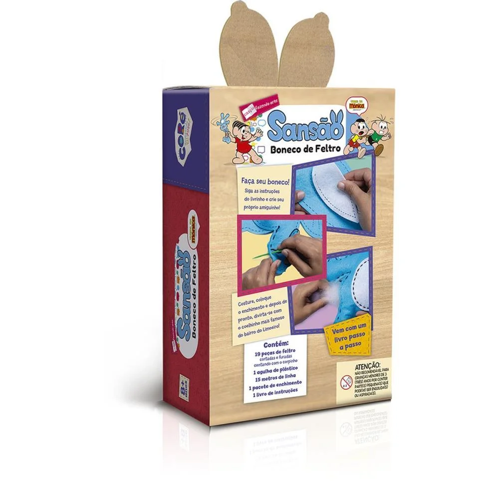 LIVRO BRINQUEDO ILUSTRADO SANSAO BONECO DE FELTRO TOYSTER (UNIDADE) - imagem 5
