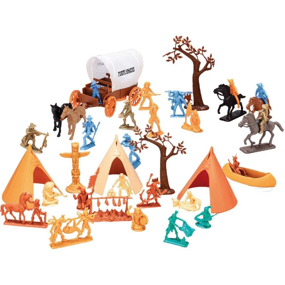 MINIATURA COLECIONAVEL ACAMPAMENTO APACHE/COWBOYS GULLIVER (UNIDADE) - imagem 3