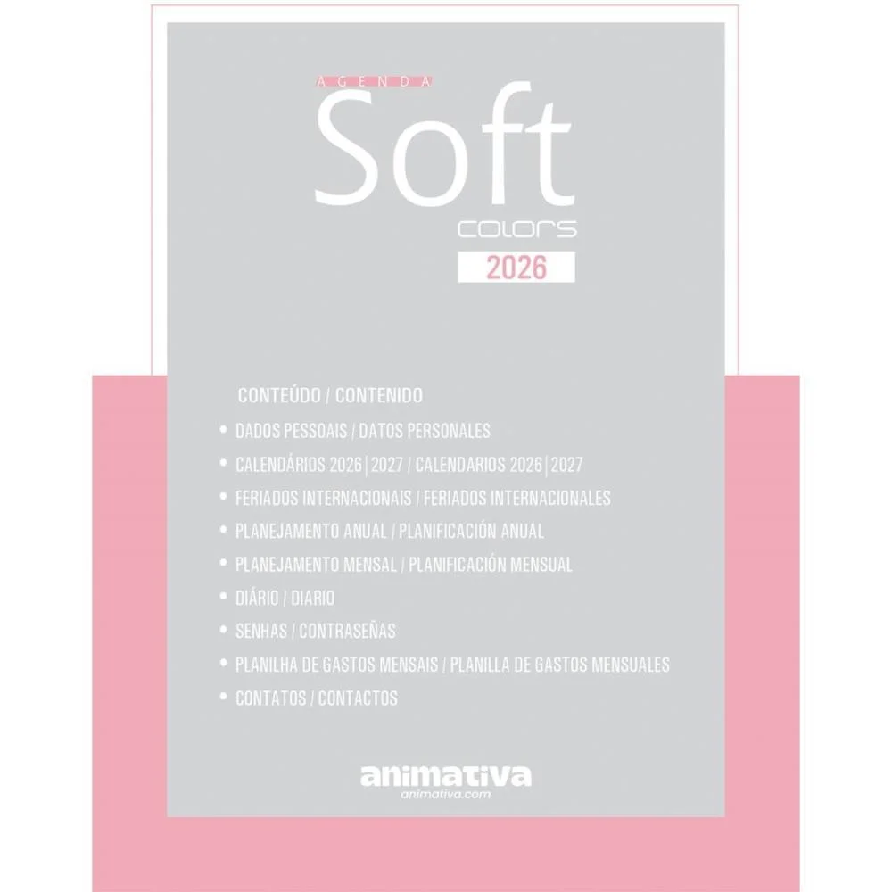 AGENDA 2026 SOFT COLORS 176F. ANIMATIVA (PCT.C/04) - imagem 5