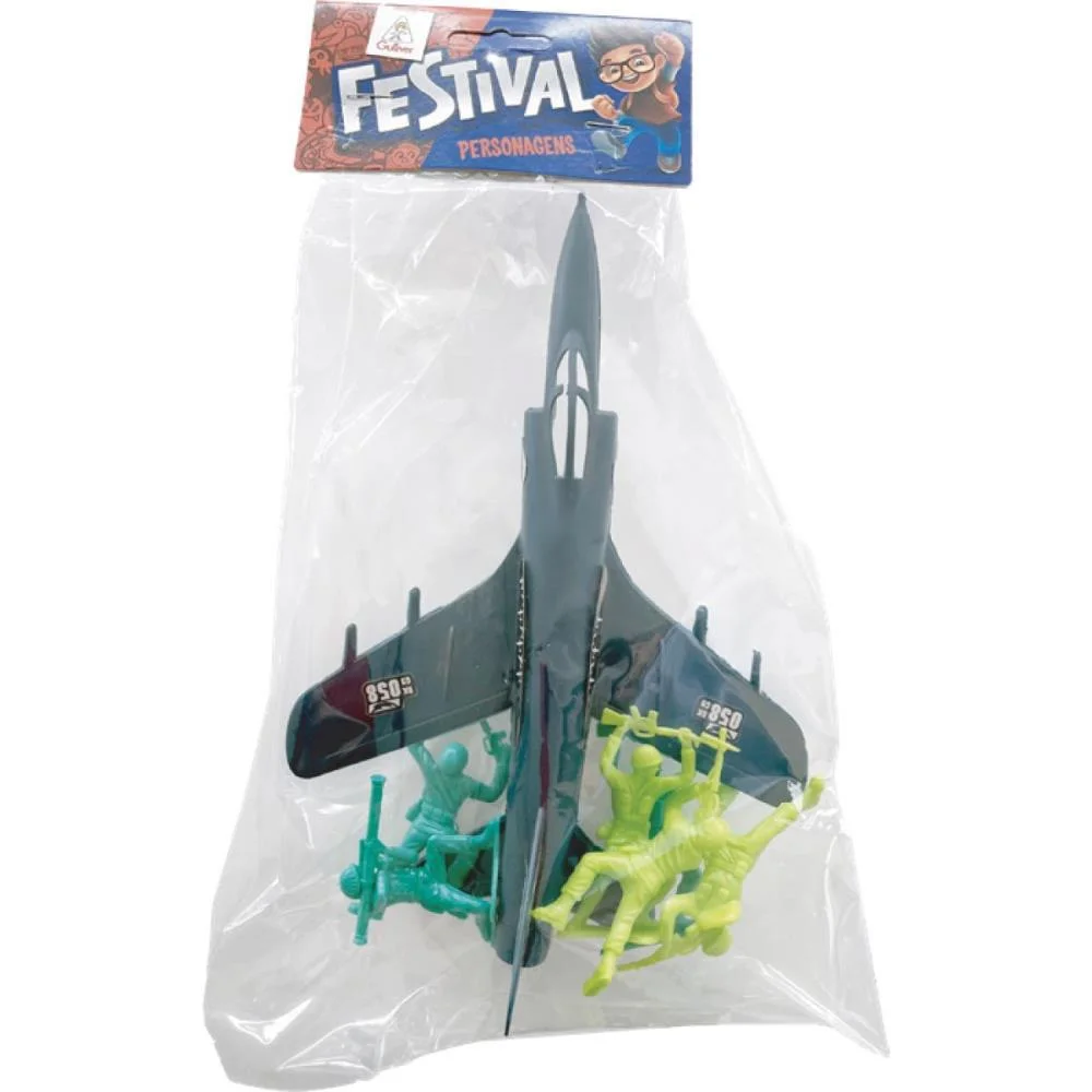 MINIATURA COLECIONAVEL FORCAS ARMADAS AVIAO+6FIG(S) GULLIVER (CX.C/12) - imagem 3