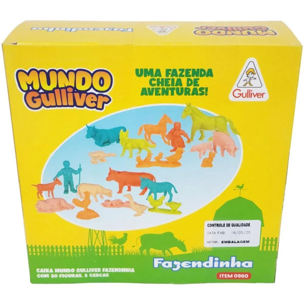 MINIATURA COLECIONAVEL FAZENDINHA C/20 FIGU. E CERCAS GULLIVER (UNIDADE) - imagem 4