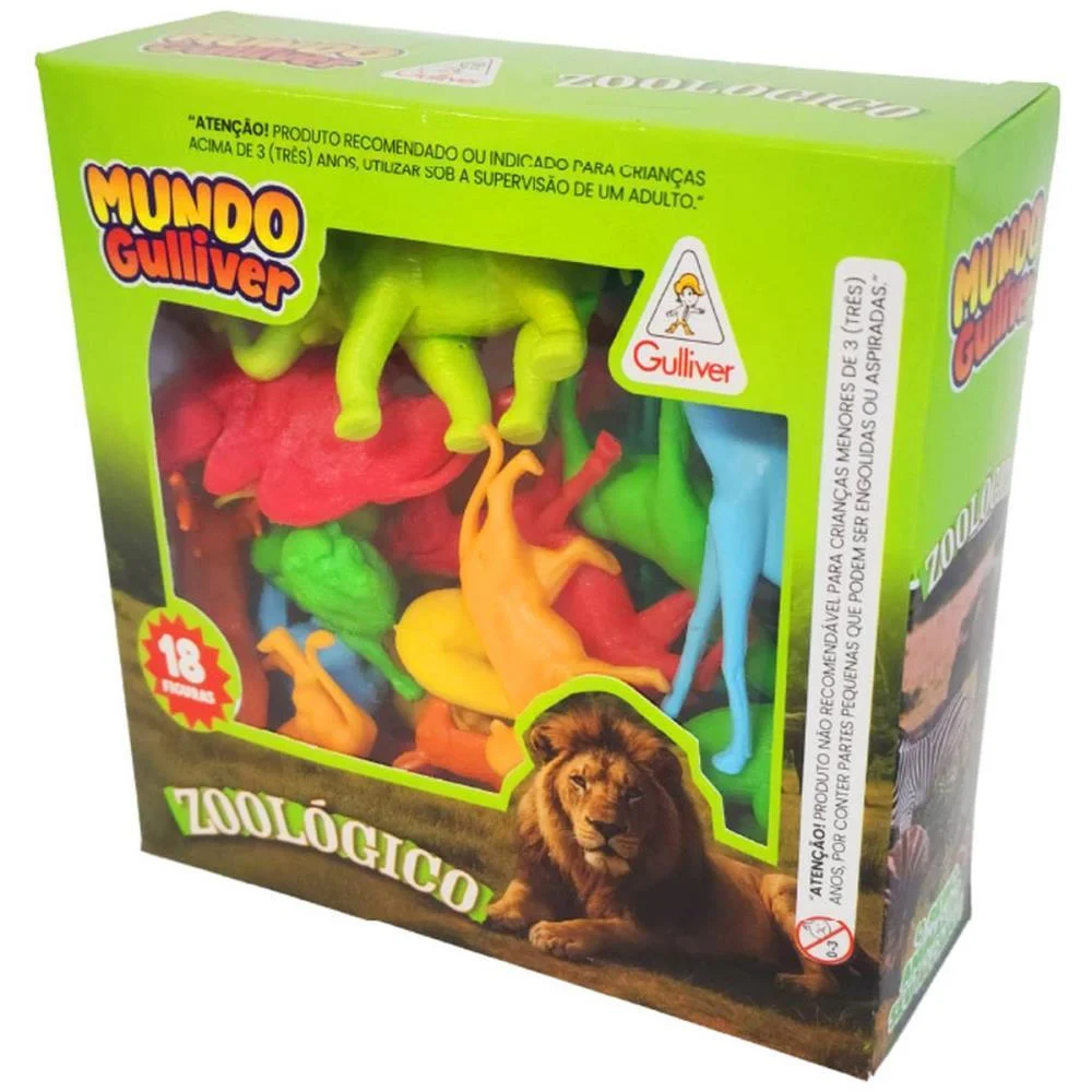 MINIATURA COLECIONAVEL ZOOLOGICO C/18FIGURAS E CERCAS GULLIVER (UNIDADE) - imagem 4