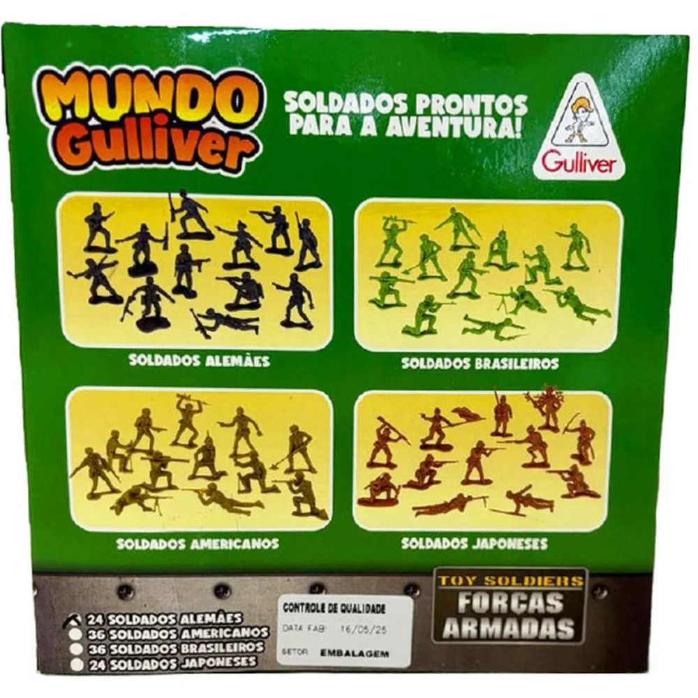 MINIATURA COLECIONAVEL SOLD.BRASILEIROS 36FIG.E CERCA GULLIVER (UNIDADE) - imagem 3