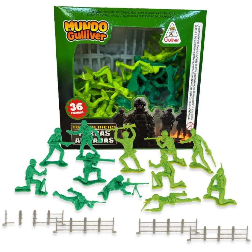 MINIATURA COLECIONAVEL SOLD.BRASILEIROS 36FIG.E CERCA GULLIVER (UNIDADE) - imagem 5