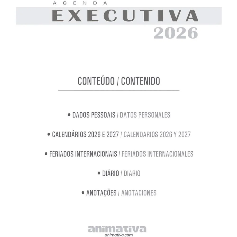 AGENDA 2026 PERCALUX PRETA 160F.145X210MM ANIMATIVA (PCT.C/04) - imagem 4