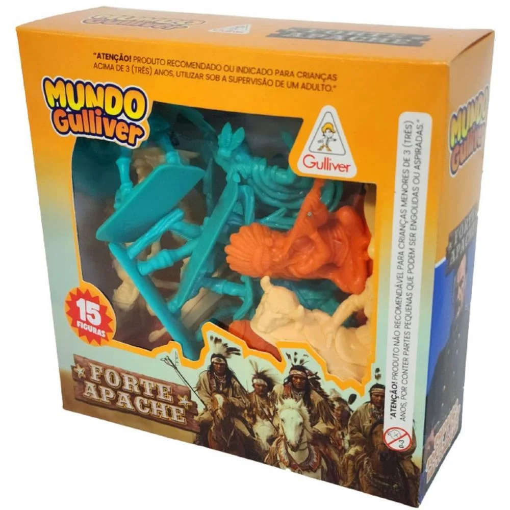 MINIATURA COLECIONAVEL FORTE APACHE ACAMPAME.15INDIOS GULLIVER (UNIDADE) - imagem 4