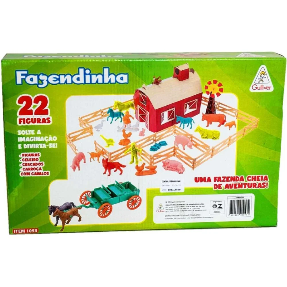 MINIATURA COLECIONAVEL FAZENDINHA PLAYSET 22FIG.CERCA GULLIVER (UNIDADE) - imagem 3