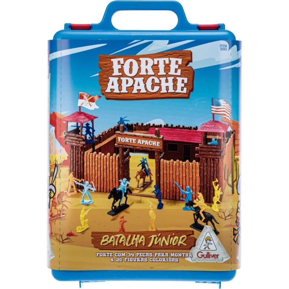 MINIATURA COLECIONAVEL FORTE APACHE BATALHA JUNIOR GULLIVER (UNIDADE) - imagem 3
