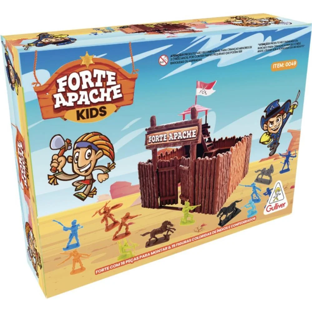 MINIATURA COLECIONAVEL FORTE APACHE BATALHA KIDS GULLIVER (UNIDADE) - imagem 4