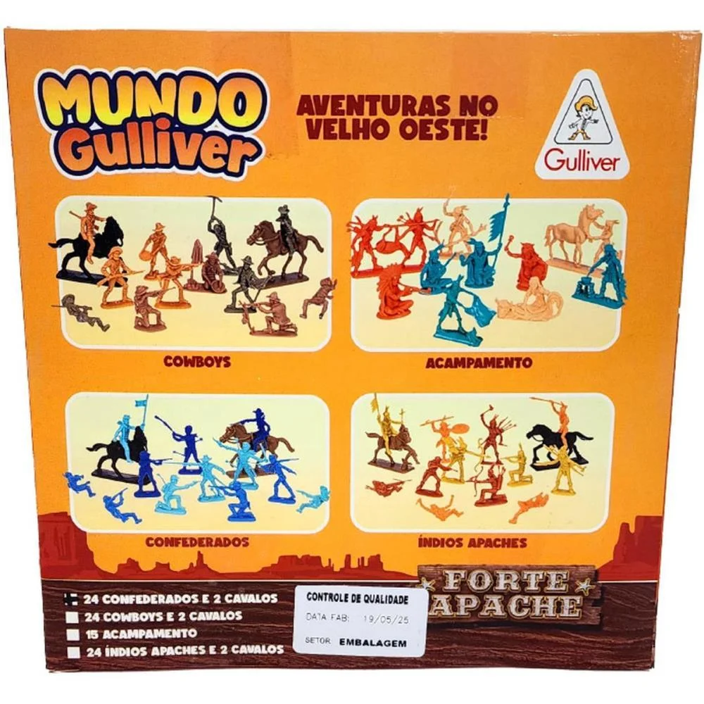 MINIATURA COLECIONAVEL FORTE APACHE COWBOY 24FIG.2CAV GULLIVER (UNIDADE) - imagem 3