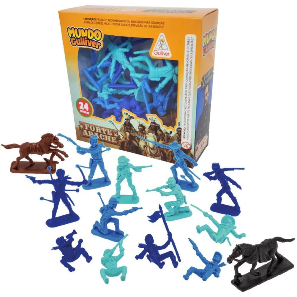 MINIATURA COLECIONAVEL FORTE APACHE CONFEDERADOS 24FI GULLIVER (UNIDADE) - imagem 2
