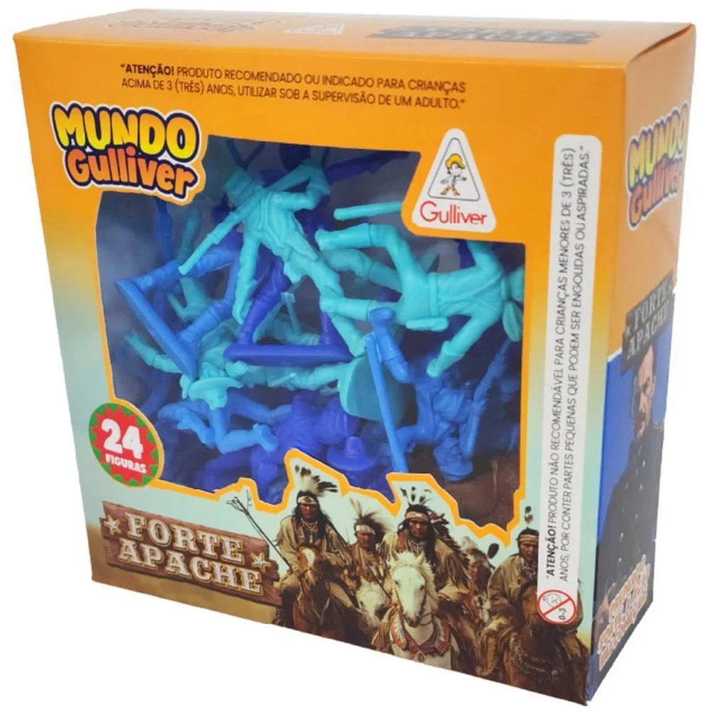 MINIATURA COLECIONAVEL FORTE APACHE CONFEDERADOS 24FI GULLIVER (UNIDADE) - imagem 4