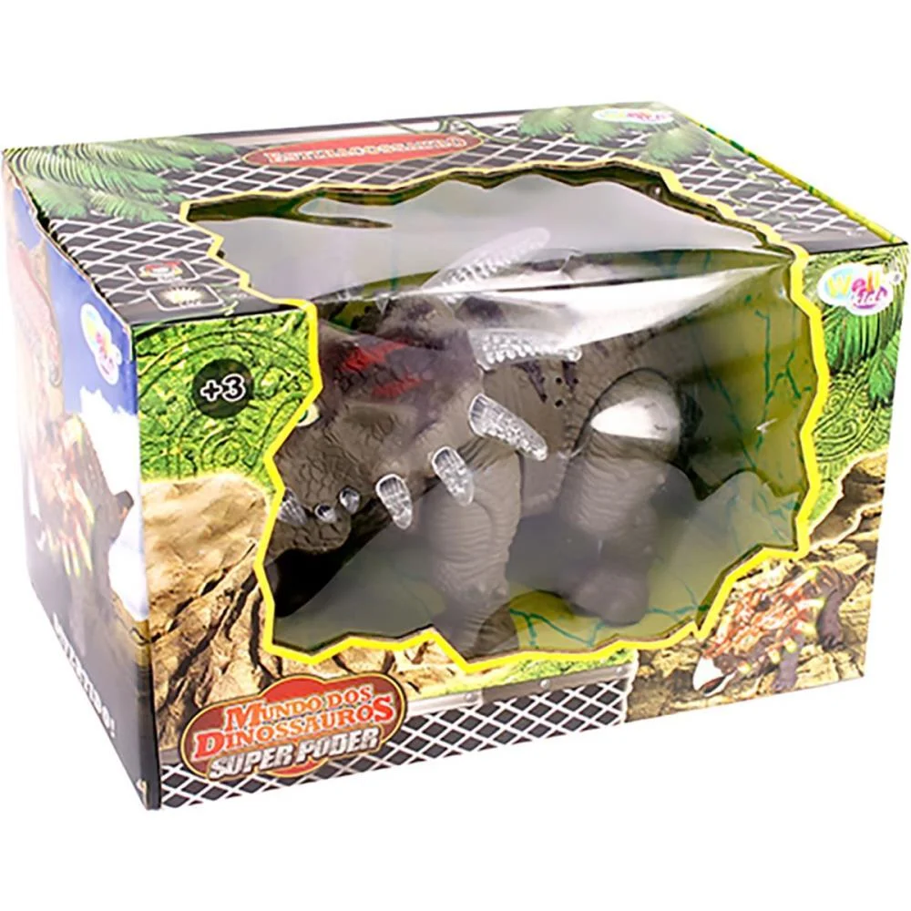 DINOSSAURO ESTIRASSAURO C/SOM/LUZ A PILHA WELLMIX (UNIDADE) - imagem 4
