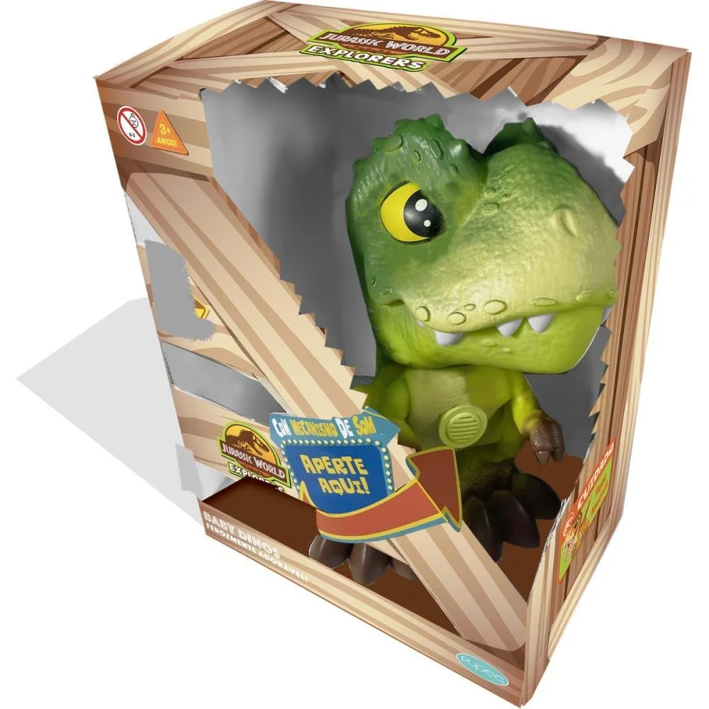 DINOSSAURO JURASSIC WORLD T-REX C/SONS PUPEE BRINQUEDOS (UNIDADE) - imagem 5