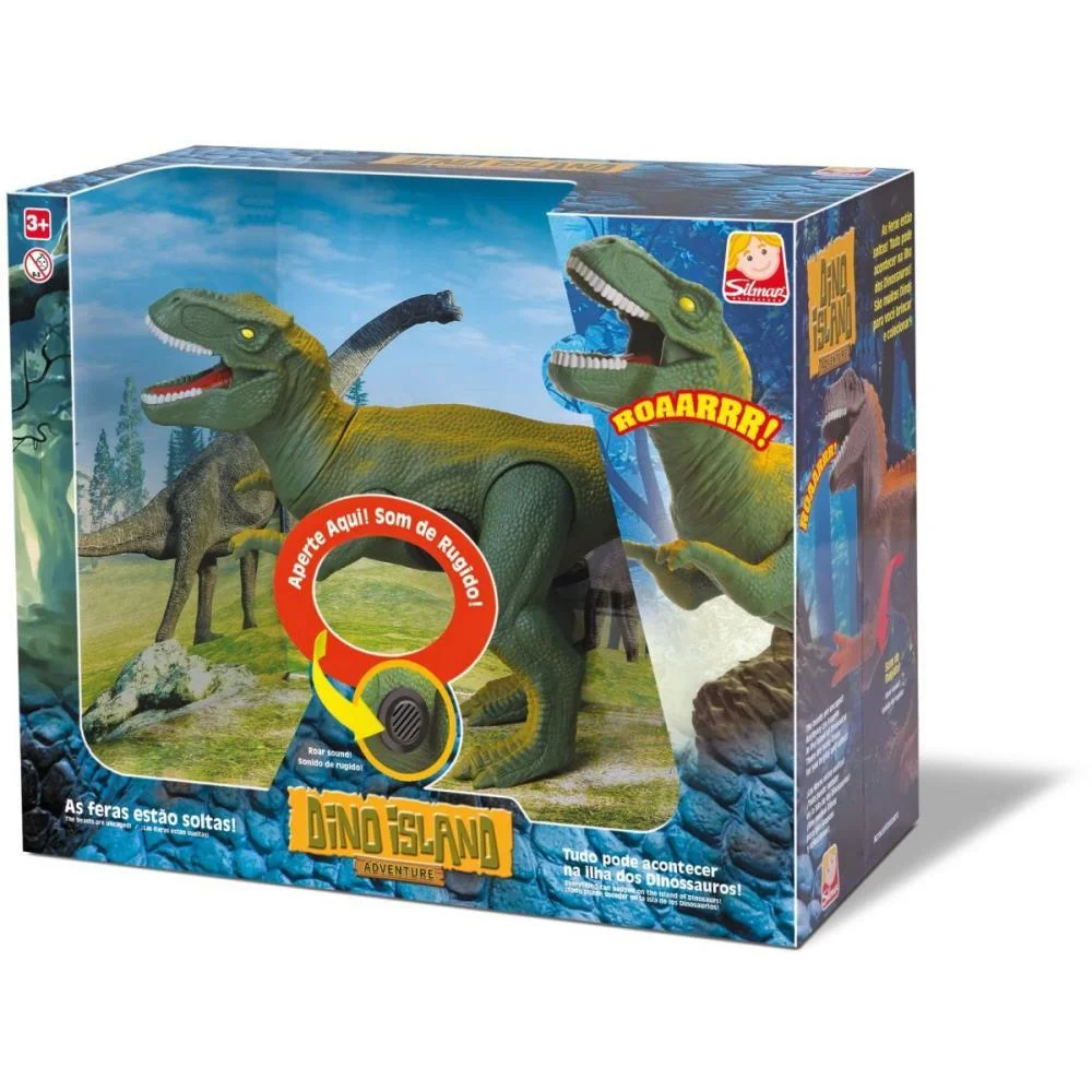 DINOSSAURO TIRANOSSAURO REX COM SOM SILMAR BRINQUEDOS (UNIDADE) - imagem 4