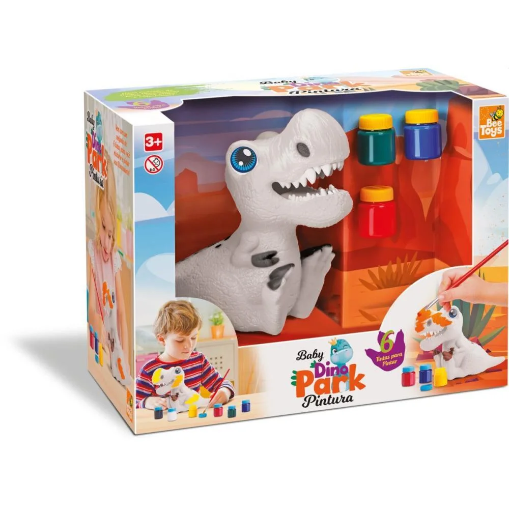 DINOSSAURO BABY DINO PARK PINTURA 17,5CM BEE TOYS (UNIDADE) - imagem 5