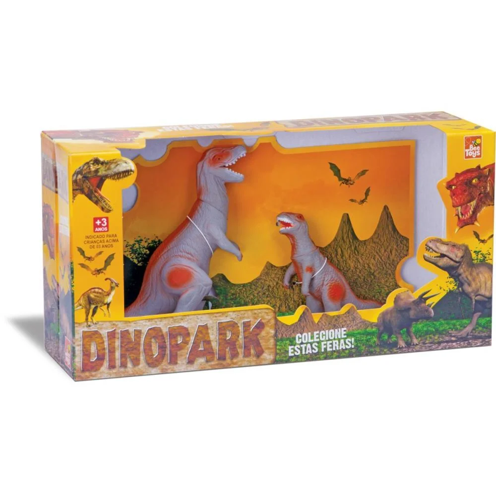 DINOSSAURO T-REX C/FILHOTE BEE TOYS (UNIDADE) - imagem 4