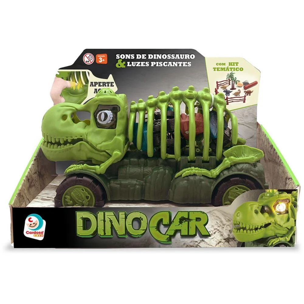 DINOSSAURO DINOCAR COM ACESSORIOS CARDOSO TOYS (UNIDADE) - imagem 4