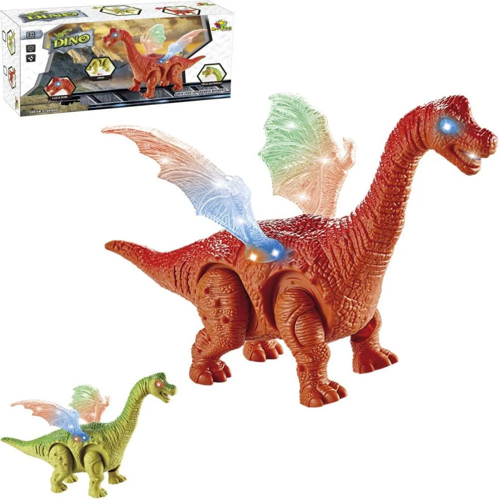 DINOSSAURO DINO ASAS BRILHANTES/SOM 28CM ART BRINK (UNIDADE) - imagem 2