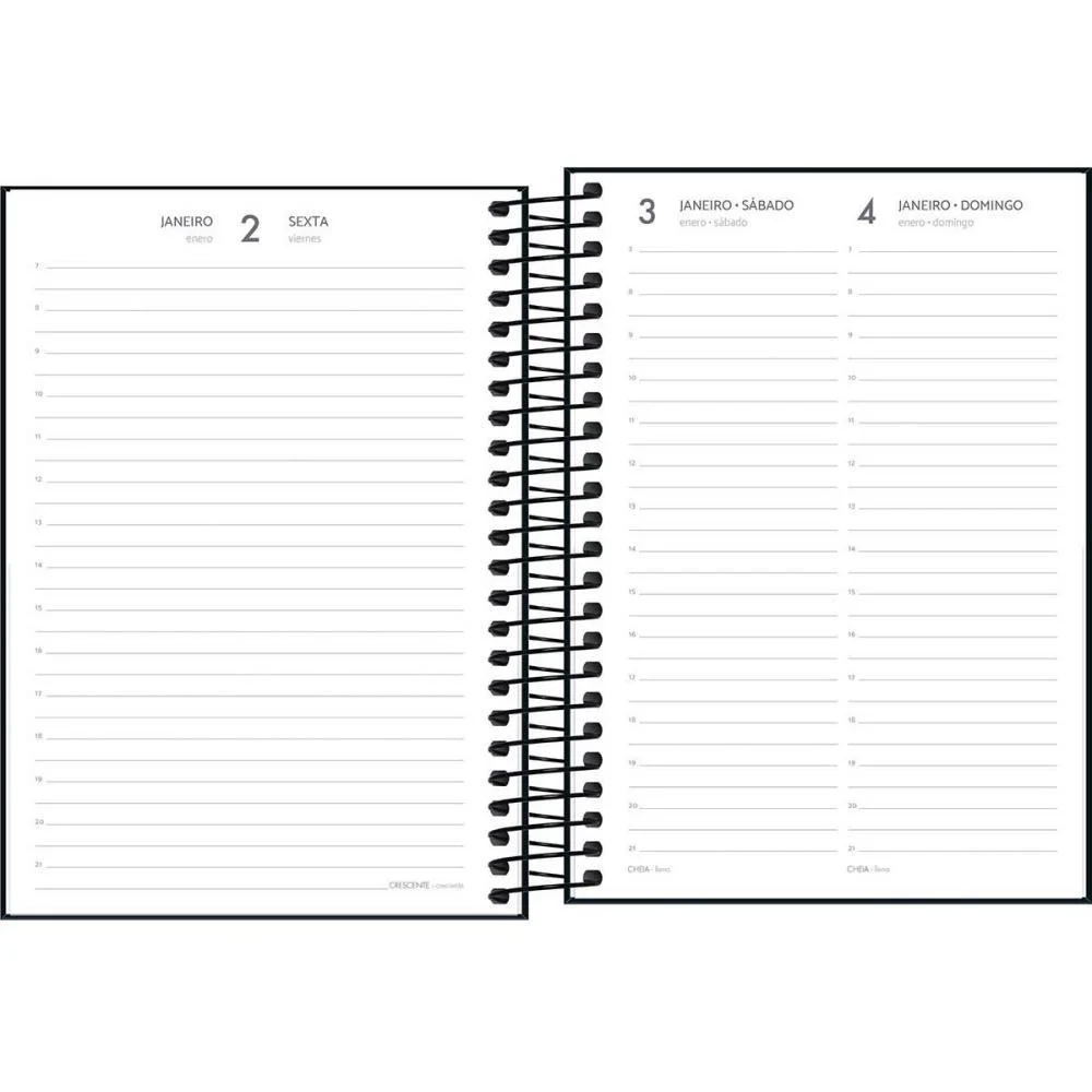 AGENDA 2026 SPICE ESP PRETA 160F 140X200MM TILIBRA (PCT.C/05) - imagem 3