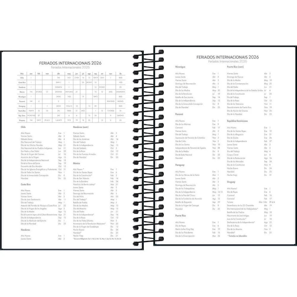 AGENDA 2026 SPICE ESP PRETA 160F 140X200MM TILIBRA (PCT.C/05) - imagem 4