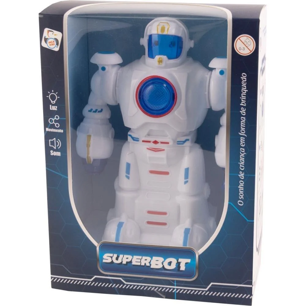 ROBO BOBOT BATE E VOLTA SOM/LUZ PICA PAU (UNIDADE) - imagem 3