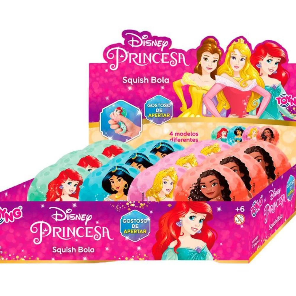 BRINQUEDO DIVERSO PRINCESAS SQUISH BOLA 6CM (S) TOYNG (UNIDADE) - imagem 2