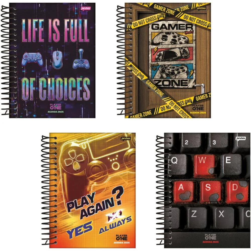 AGENDA 2026 PLAYER 1 ESP 176FS 133X178MM JANDAIA (PCT.C/04) - imagem 2