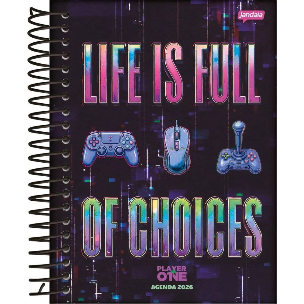 AGENDA 2026 PLAYER 1 ESP 176FS 133X178MM JANDAIA (PCT.C/04) - imagem 4