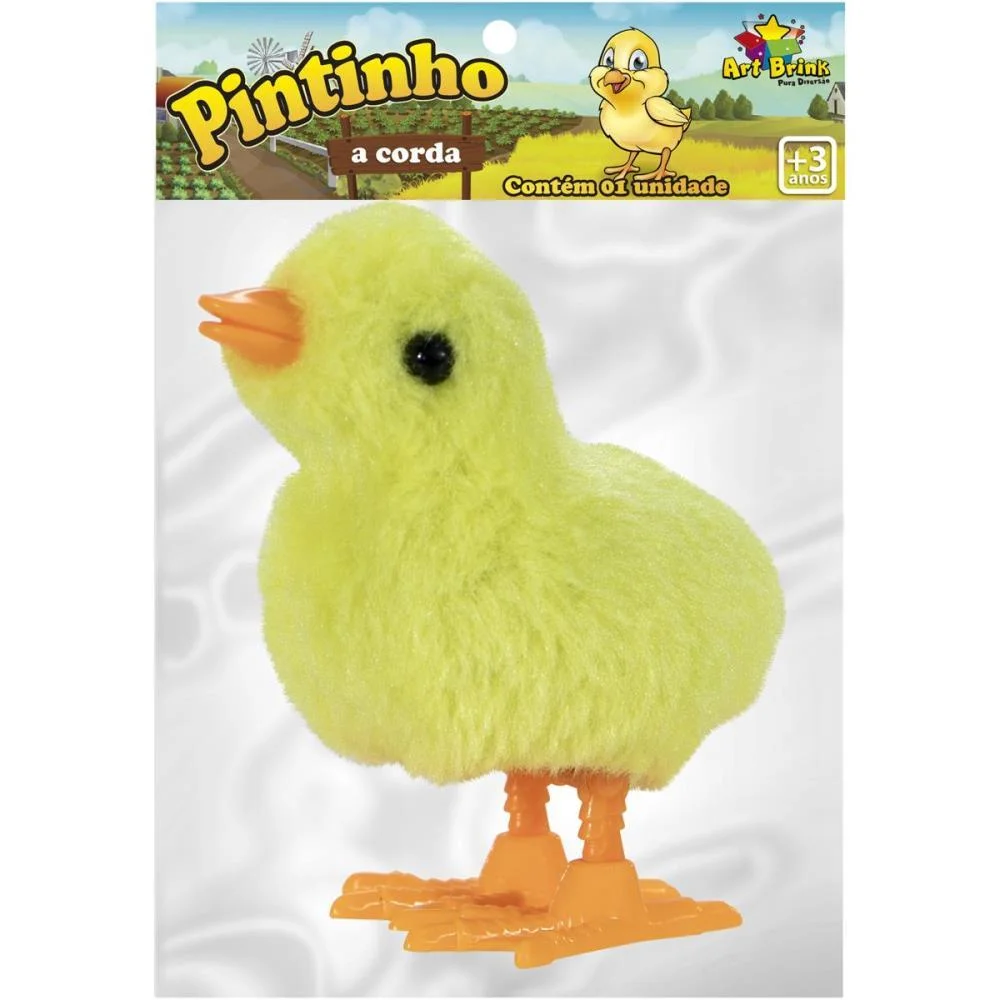 BRINQUEDO DIVERSO PINTINHO AMARELO A CORDA ART BRINK (UNIDADE) - imagem 5