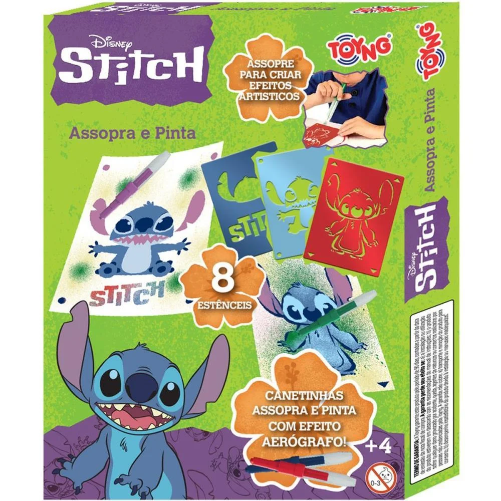 BRINQUEDO DIVERSO STITCH ASSOPRA PENS P/ PINTAR TOYNG (UNIDADE) - imagem 3