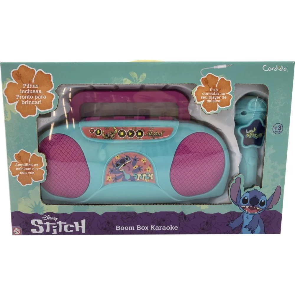 BRINQUEDO DIVERSO STITCH BOOM BOX KARAOKE INFAN. CANDIDE (UNIDADE) - imagem 4