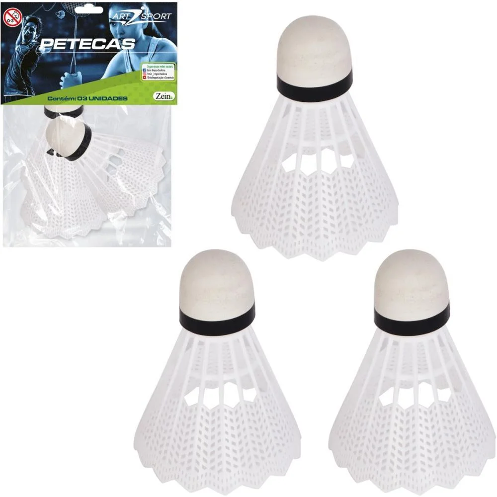 BRINQUEDO DIVERSO PETECA PLAST. C/3 PCS 8,5X7CM ART BRINK (UNIDADE) - imagem 3