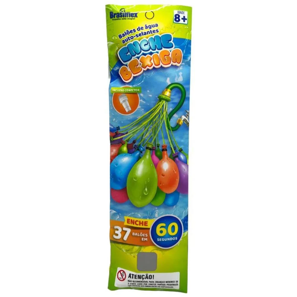 BRINQUEDO DIVERSO ENCHE BEXIGAS C/37 BALOES BRASILFLEX (UNIDADE) - imagem 5