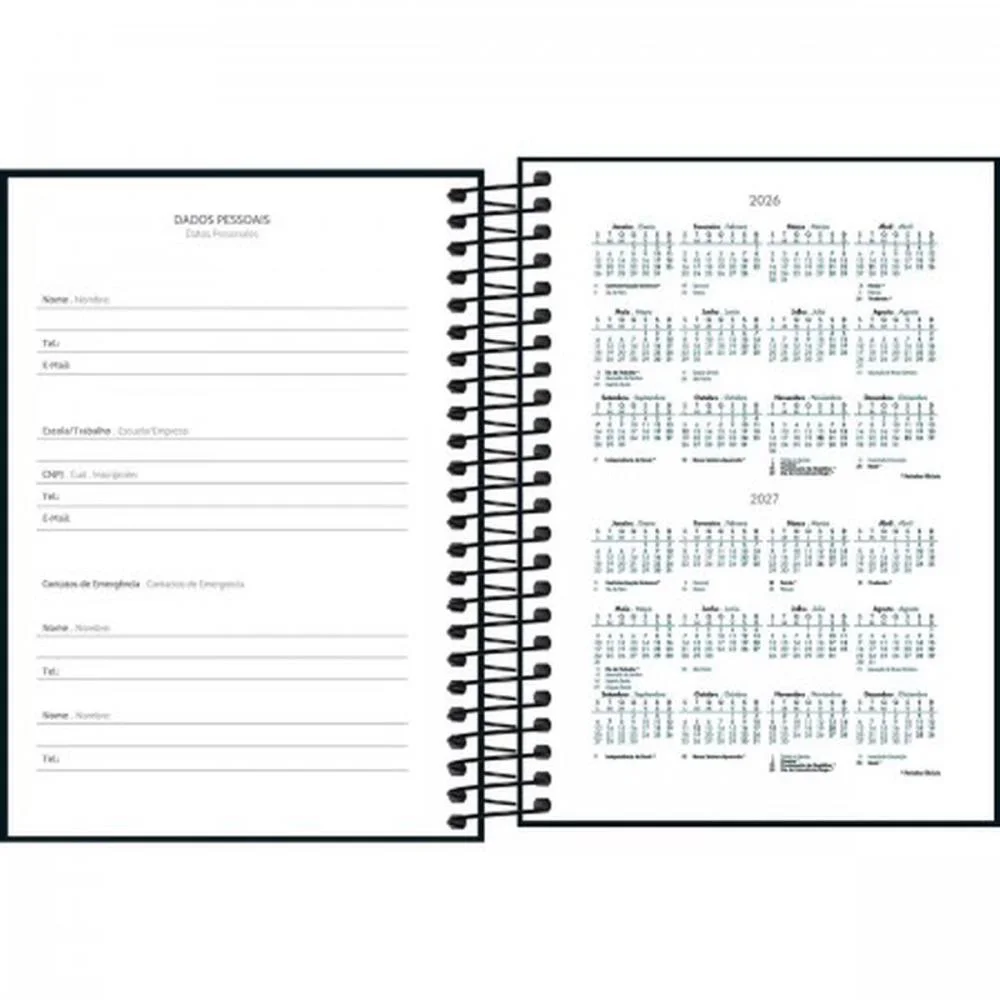 AGENDA 2026 SPICE PRETA CD ESP 160F110X154 TILIBRA (PCT.C/04) - imagem 4