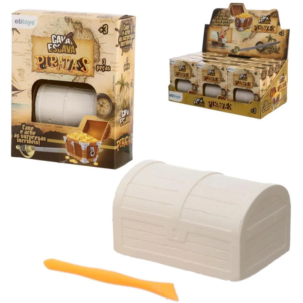 BRINQUEDO DIVERSO CAVA ESCAVA PIRATAS ETITOYS (DP.C/12) - imagem 2