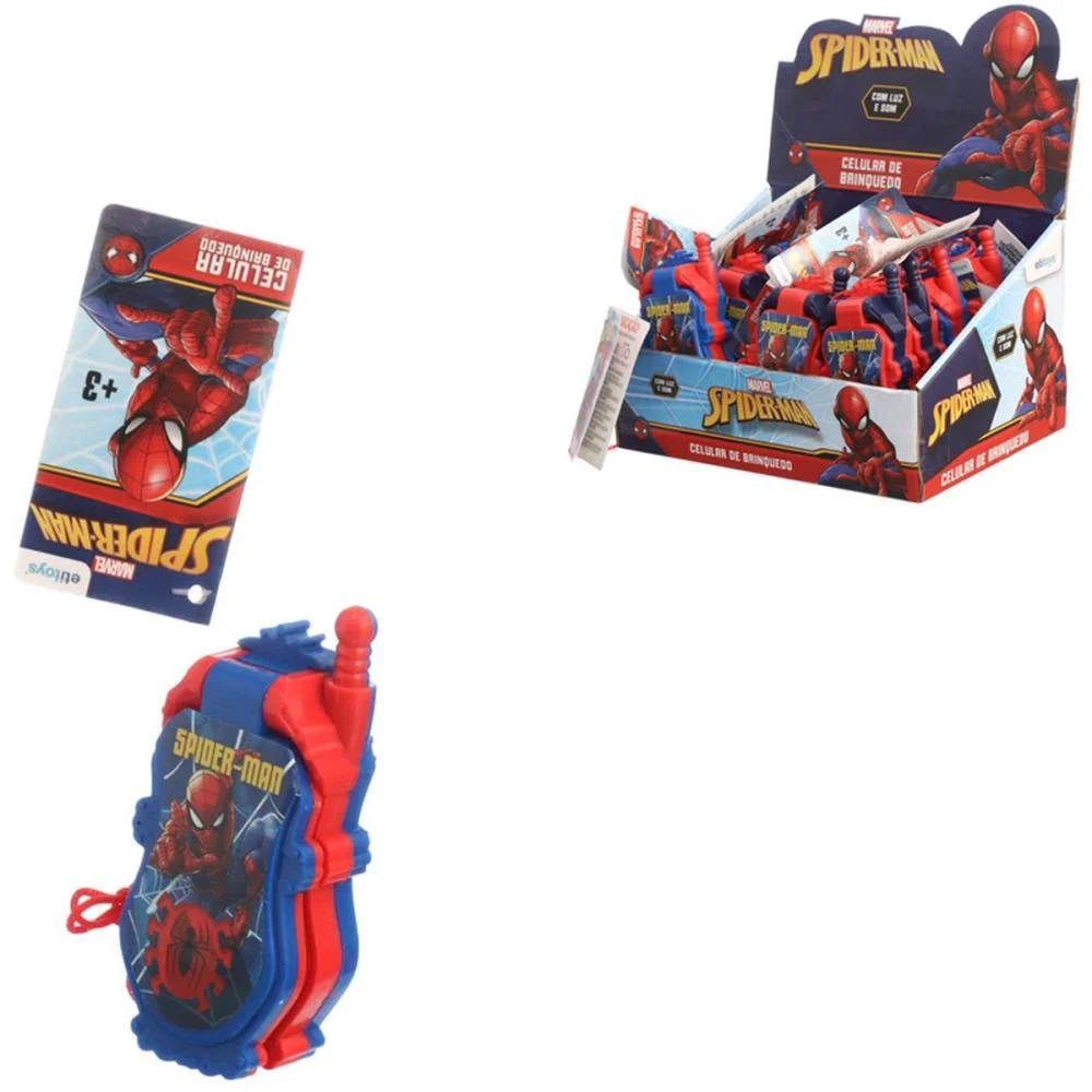 BRINQUEDO DIVERSO CELULAR INF. FLIP SPIDER-MAN ETITOYS (DP.C/12) - imagem 5