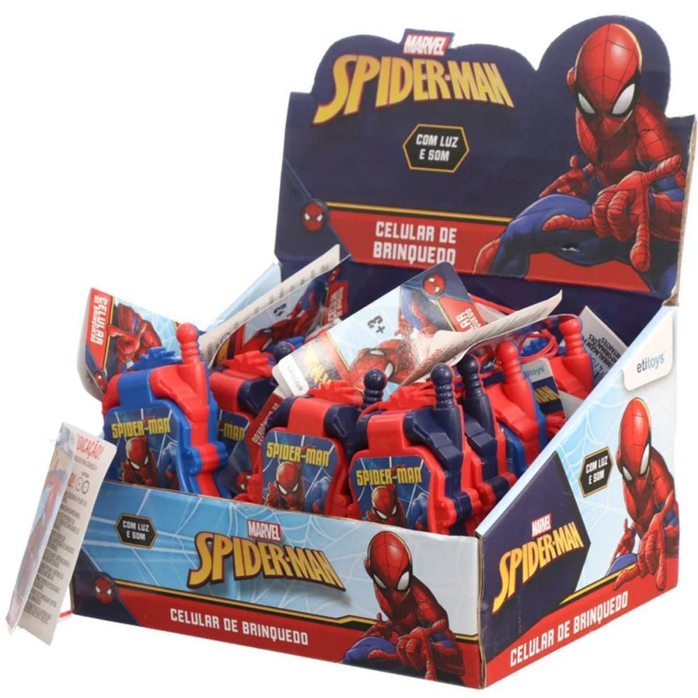 BRINQUEDO DIVERSO CELULAR INF. FLIP SPIDER-MAN ETITOYS (DP.C/12) - imagem 6
