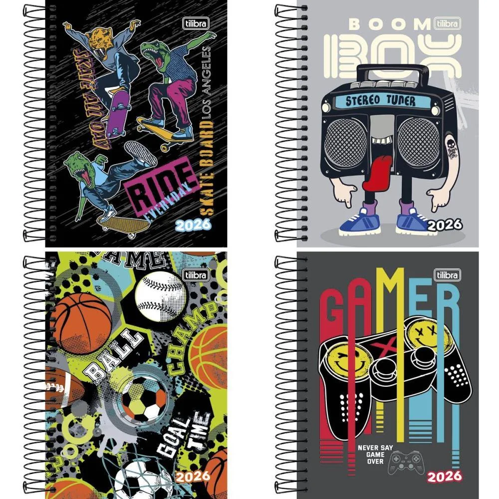 AGENDA 2026 SPICE MASC CD ESP 160F 110X154 TILIBRA (PCT.C/04) - imagem 4