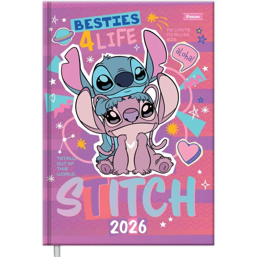 AGENDA 2026 STITCH 176F. 135X192MM FORONI (PCT.C/04) - imagem 4