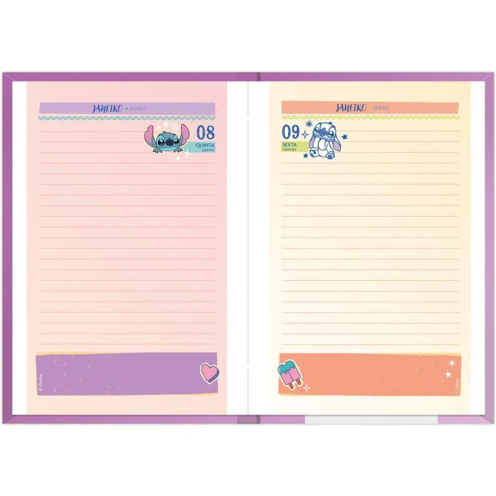 AGENDA 2026 STITCH 176F. 135X192MM FORONI (PCT.C/04) - imagem 8