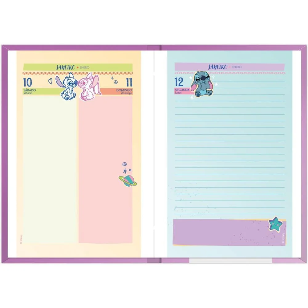 AGENDA 2026 STITCH 176F. 135X192MM FORONI (PCT.C/04) - imagem 9