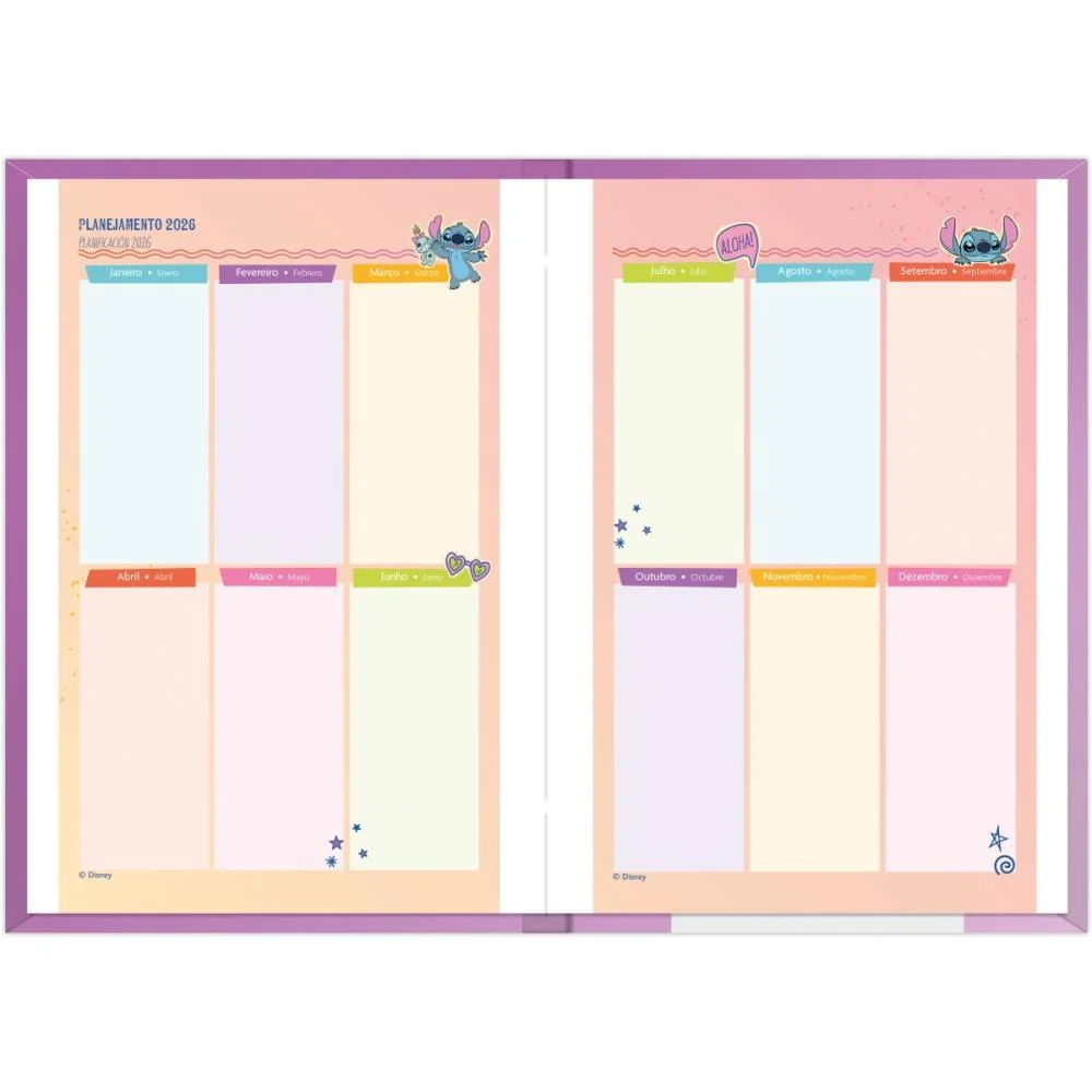 AGENDA 2026 STITCH 176F. 135X192MM FORONI (PCT.C/04) - imagem 10