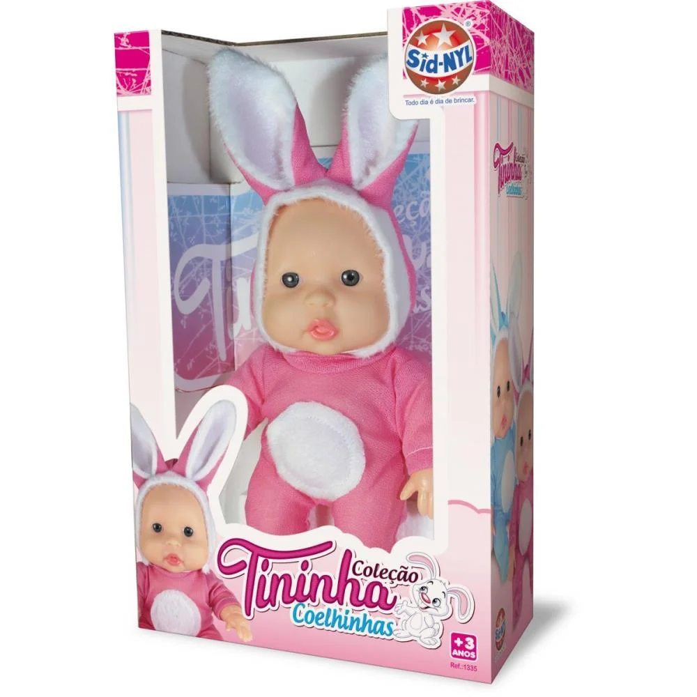 BONECA TININHA COELHINHAS 18CM (S) SID-NYL (UNIDADE) - imagem 5
