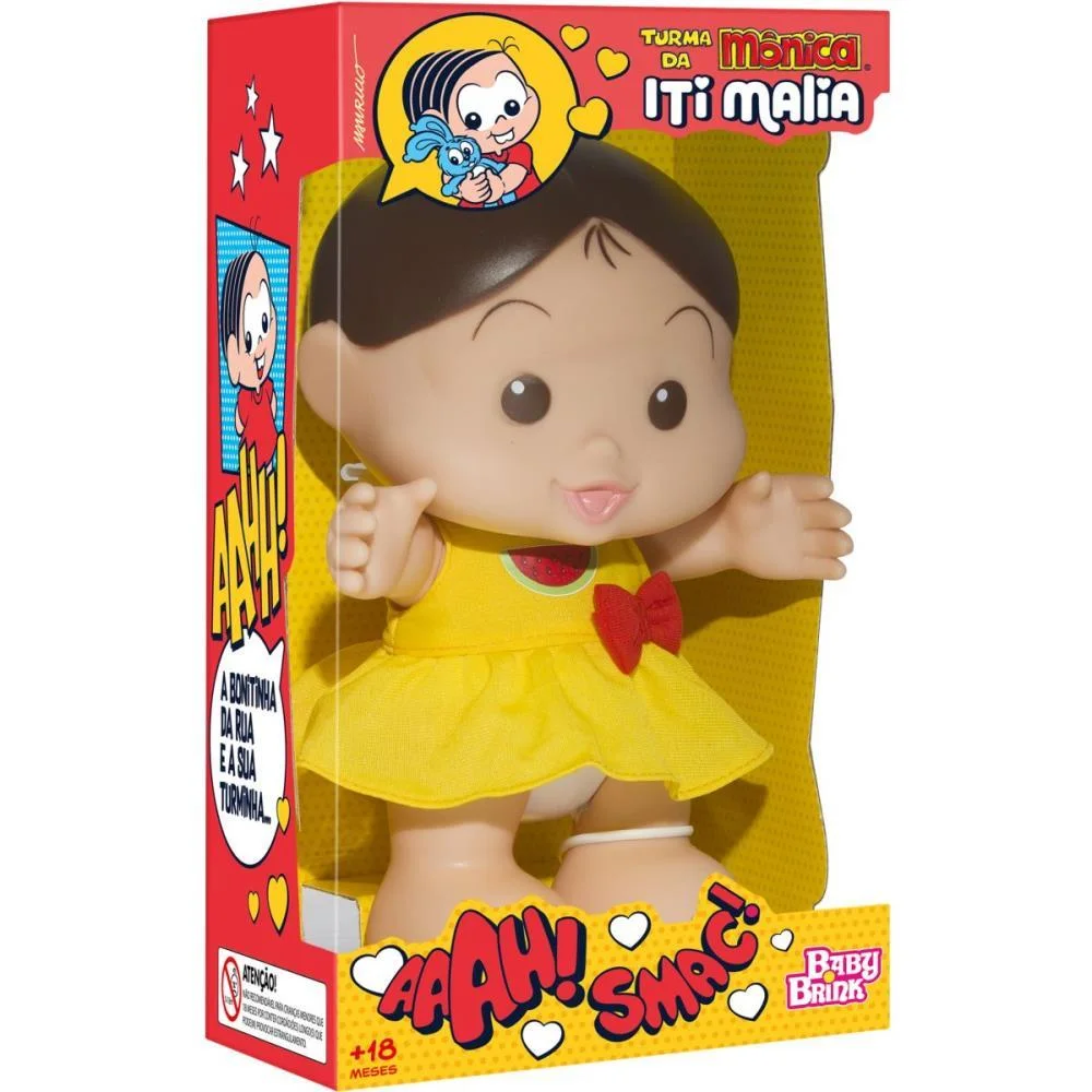 BONECA T.MONICA MAGALI 24CM BABY BRINK (UNIDADE) - imagem 2