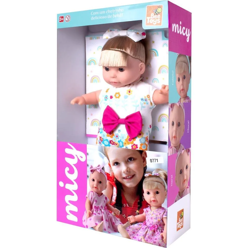 BONECA MICY CABELO BEE TOYS (UNIDADE) - imagem 3
