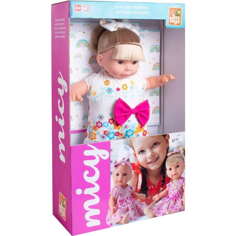 BONECA MICY CABELO BEE TOYS (UNIDADE) - imagem 4