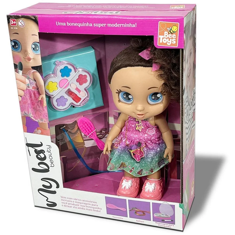 BONECA MY BEST BEAUTY C/MAQUIAGEM BEE TOYS (UNIDADE) - imagem 7